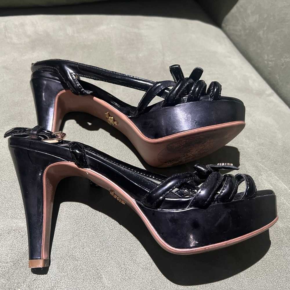 Prada Black Patent Leather heels size 29 - image 11