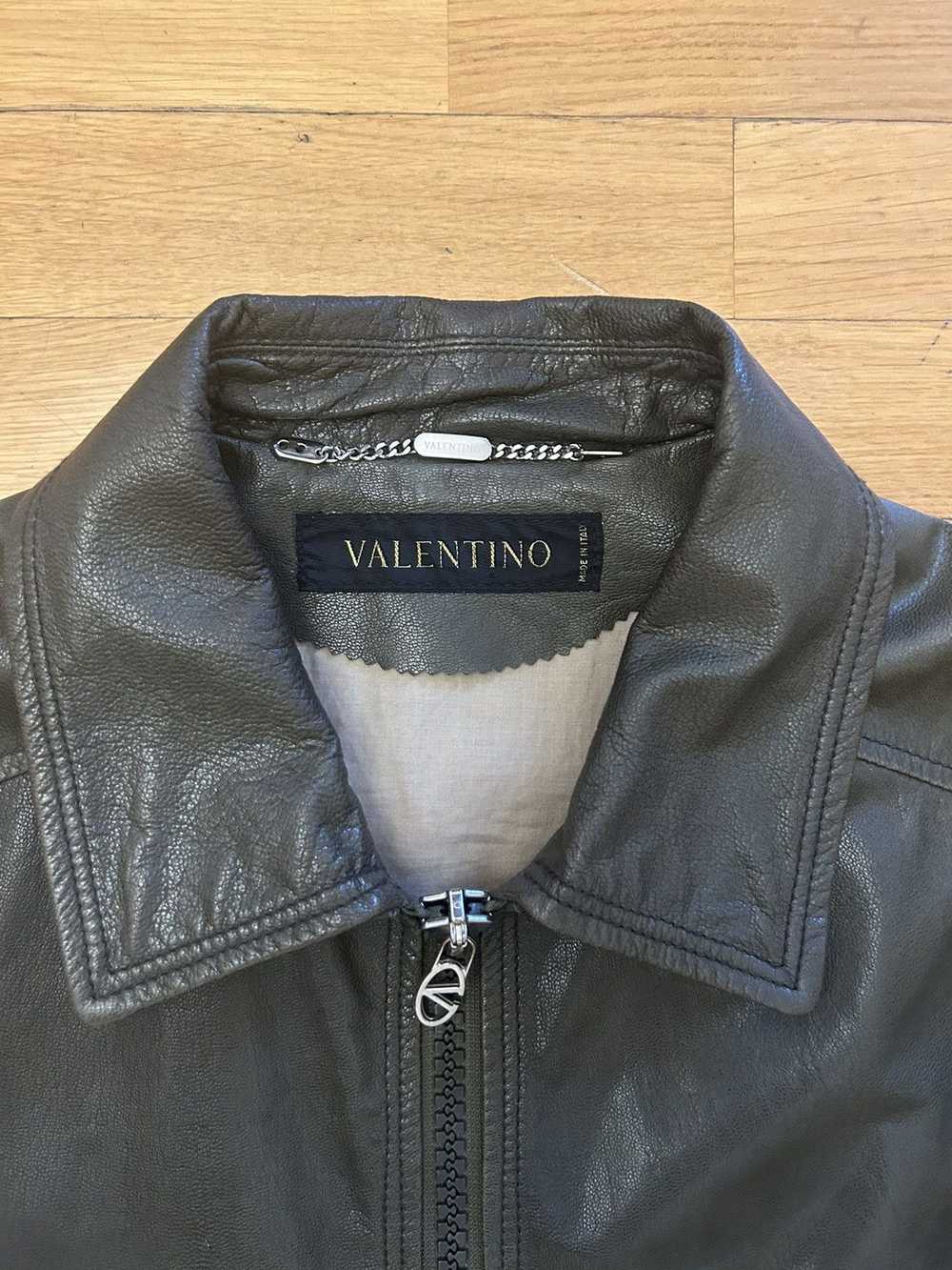 Valentino × Vintage Valentino Cropped Leather Jac… - image 3