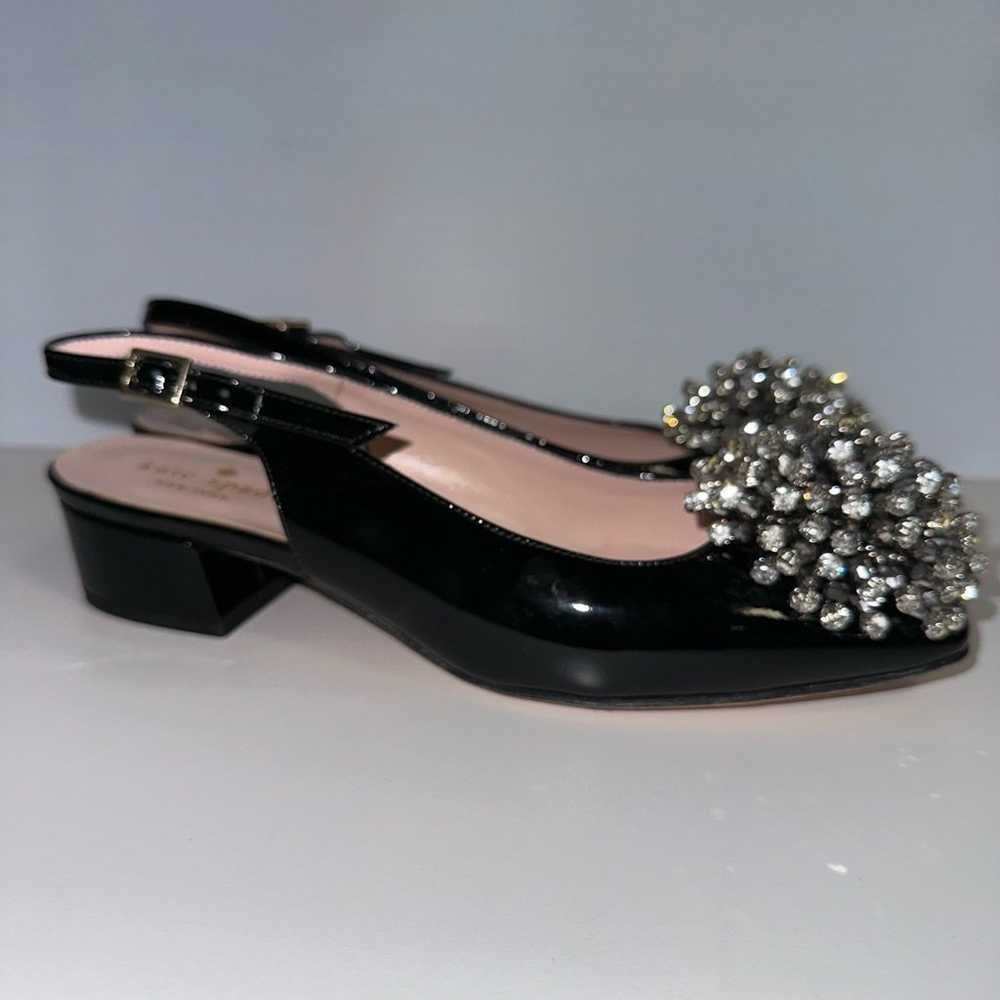 Kate Spade Black Slingback Heels Size 6 M - image 2