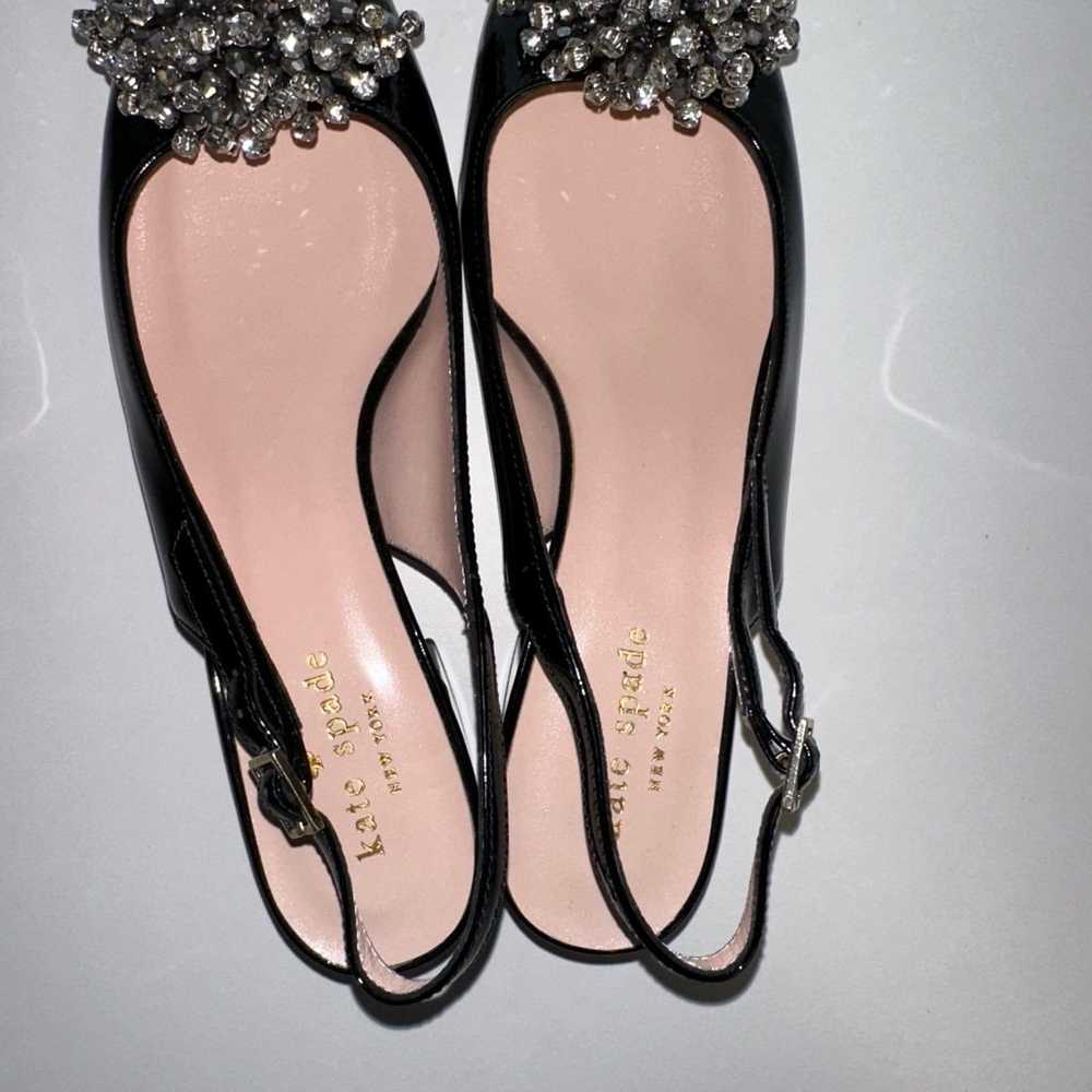 Kate Spade Black Slingback Heels Size 6 M - image 4