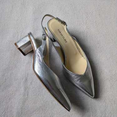 Sarah Flint Emma Silver Slingback Heels