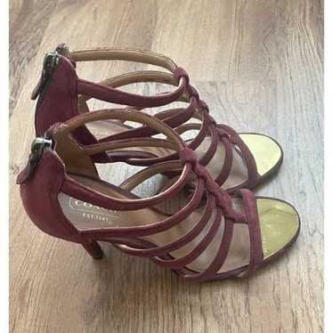 Coach Suede Cage Sandals size 6.5B - image 1