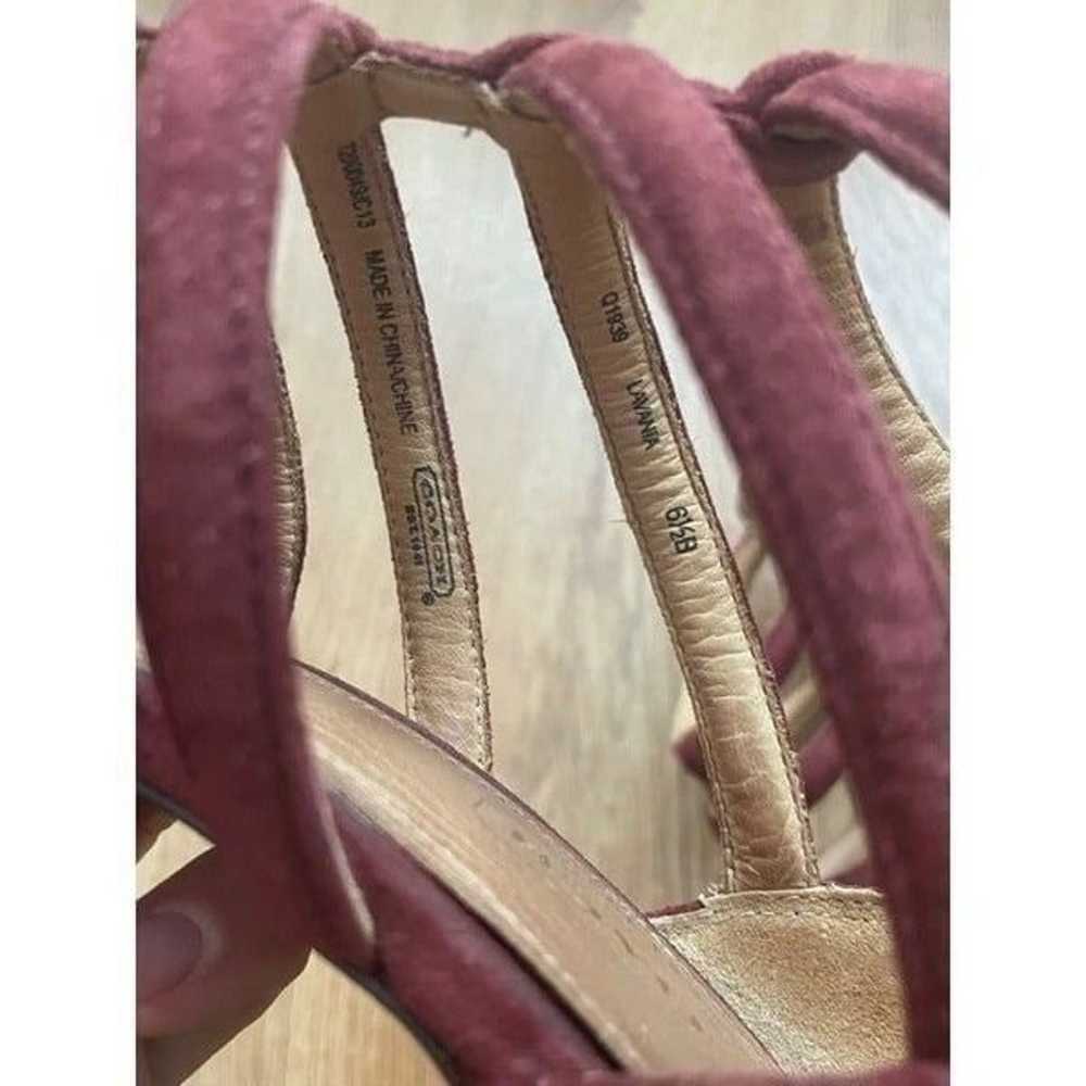 Coach Suede Cage Sandals size 6.5B - image 8