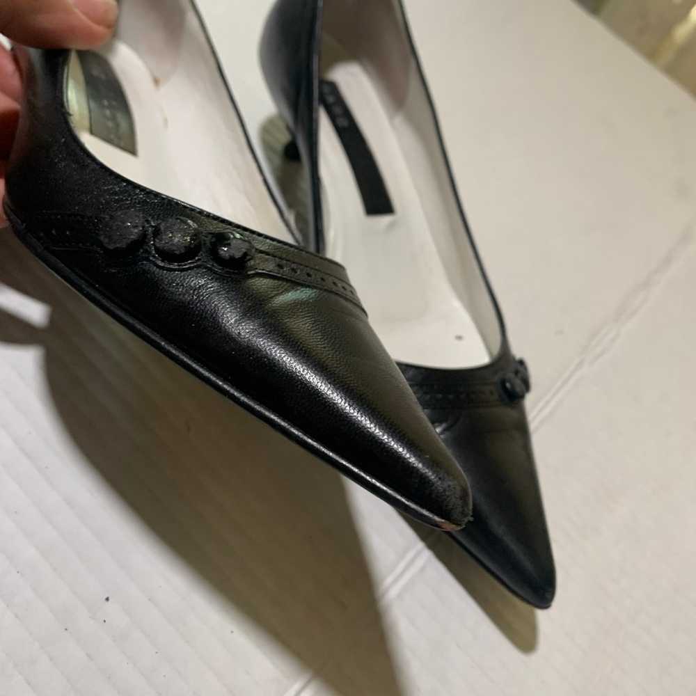 MARC JACOBS BLACK KITTEN HERLS SIZE 5.5 - image 3