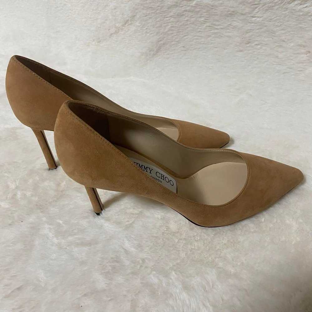 Excellent condition Jimmy Choo 23cm suede pumps h… - image 5