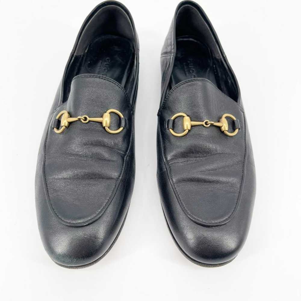 Gucci Brixton leather flats - image 4