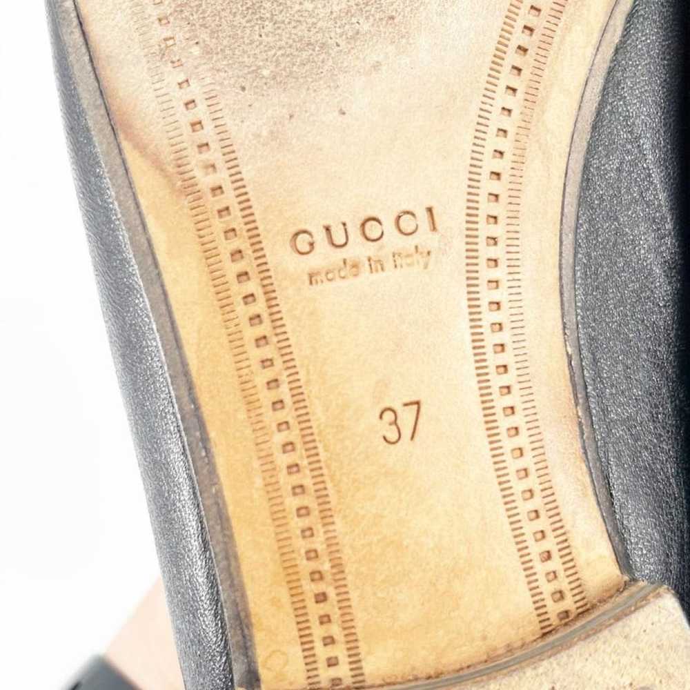 Gucci Brixton leather flats - image 8