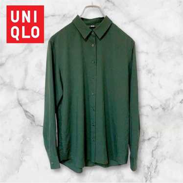 UNIQLO shirt green M blouse green UNIQLO