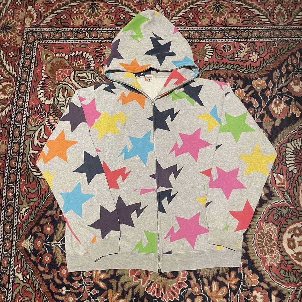 Bape BAPE - Star Pattern Full Zip Hoodie - Gem