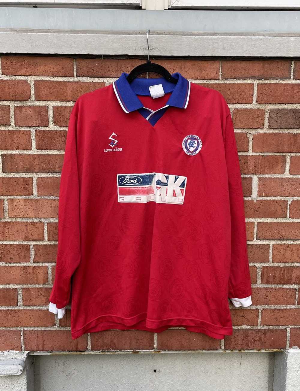 Vintage SUPER LEAGUE CHESTERFIELD FC SOCCER FOOTB… - image 1