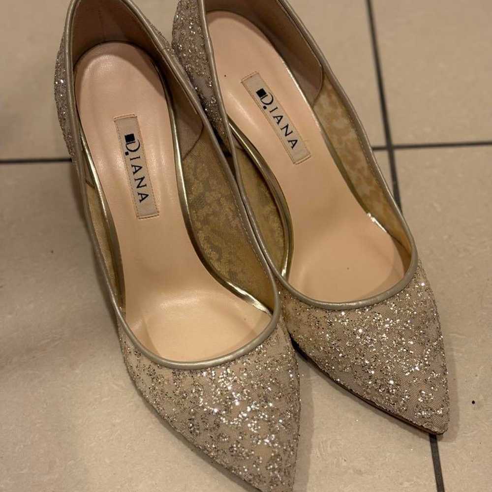 Brand new [DIANA] high heels with glitter scatter… - image 4