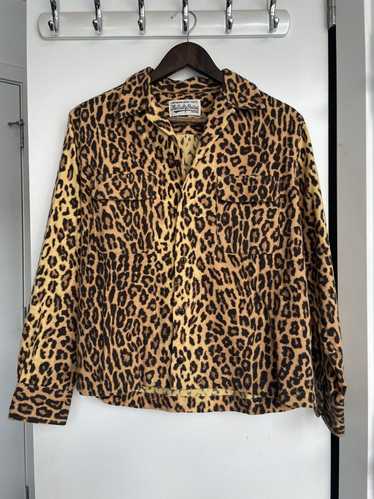 トップス wacko maria leopard shirt 50's Pre-owned] WACKO MARIA 50's Shirt/Leopard Switched Open
