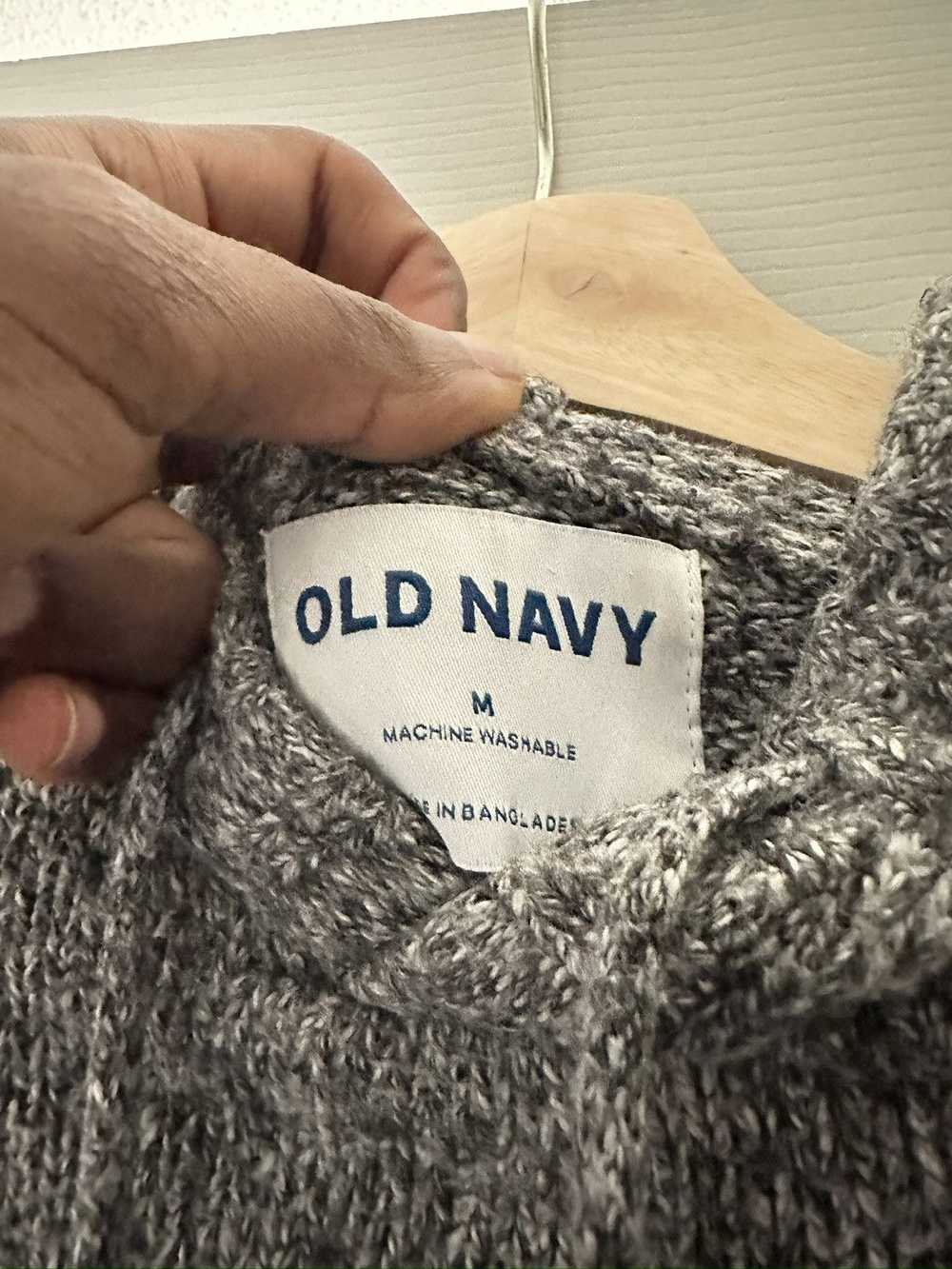 Old Navy Grey Knit hoodie - image 3