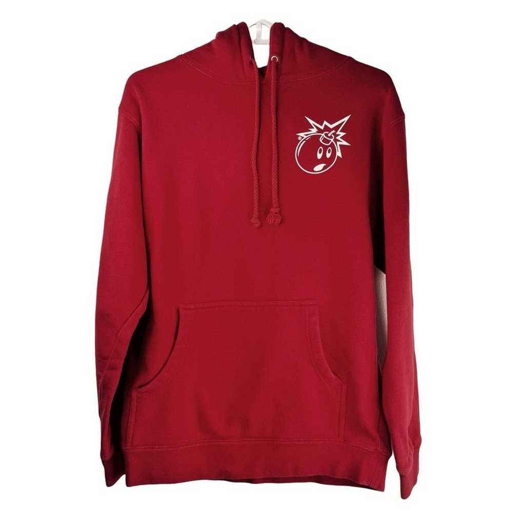 The Hundreds THE HUNDREDS! Men's Thick Red Hoodie… - image 4