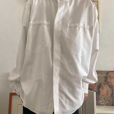 German Vintage Frill Long Sleeve Blouse.