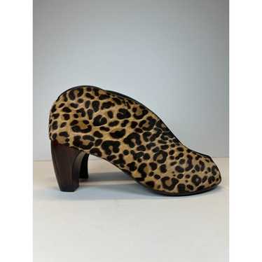 Salpy Women's Size 9.5 Brown Geneva Leopard Print… - image 1