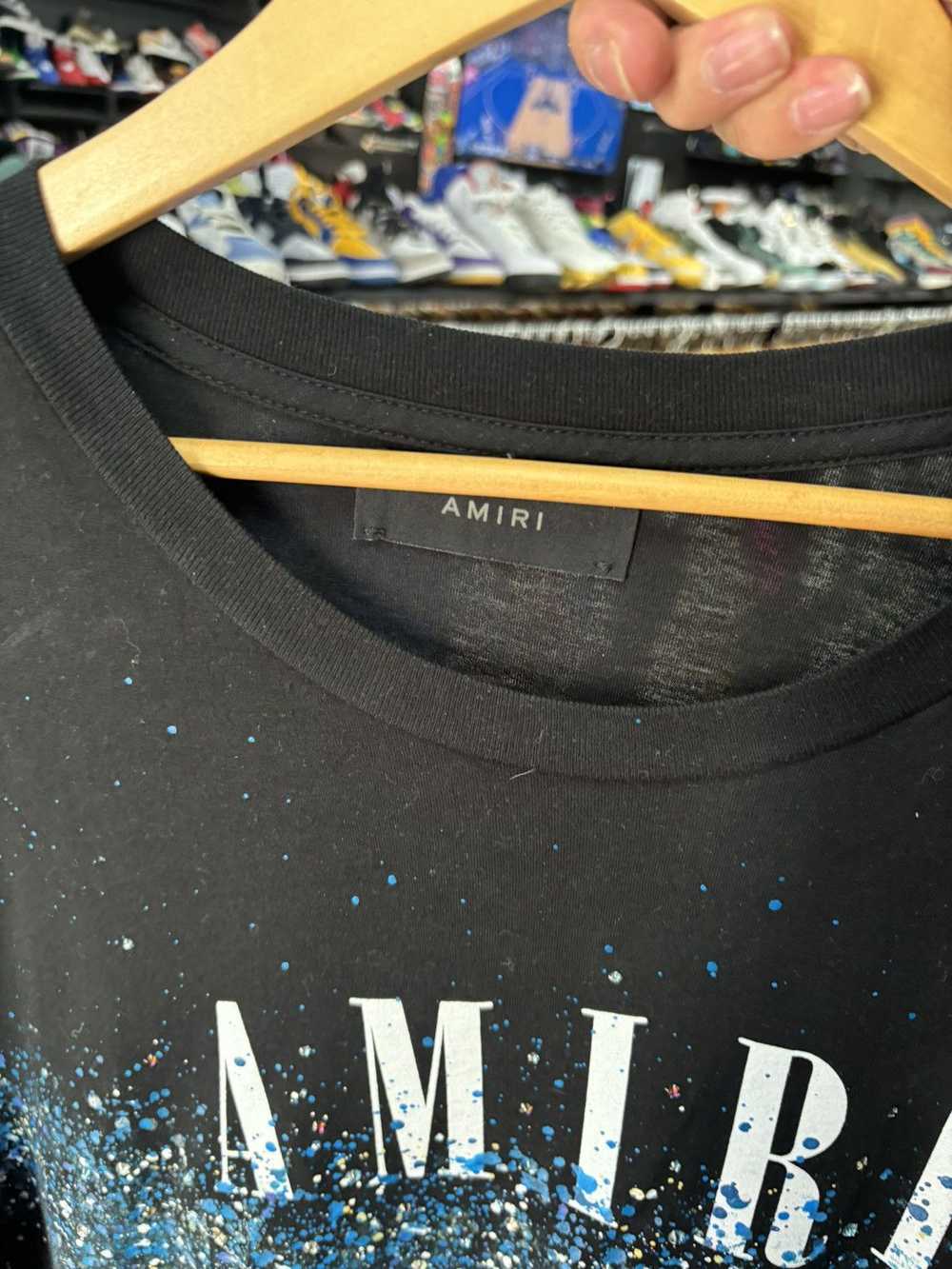 Amiri AMIRI blue paint tee - image 3