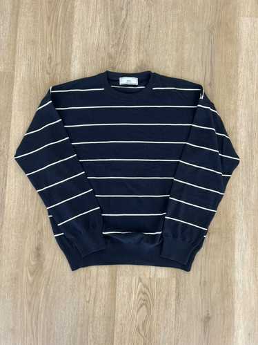 AMI Striped Navy Sweater