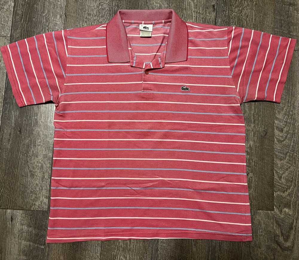 Lacoste × Vintage Vintage Lacoste Pink Polo Shirt… - image 1