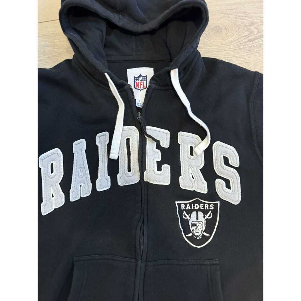 Majestic Oakland Raiders Hoodie Mens Large Black … - image 2