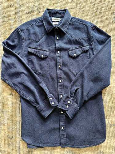 Taylor Stitch The Western Shirt in Indigo Crepe