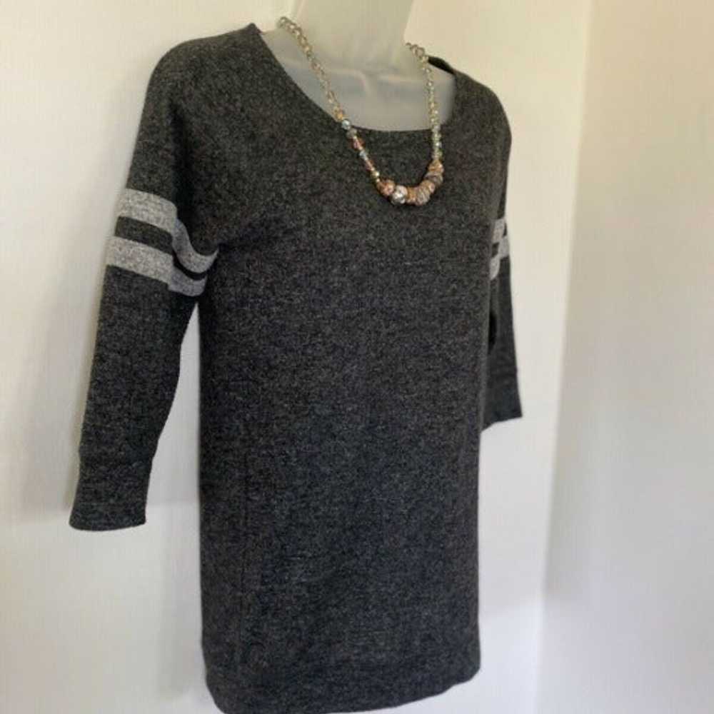 VTG Ladies Sweater Soft Gray Tunic EUC - image 11