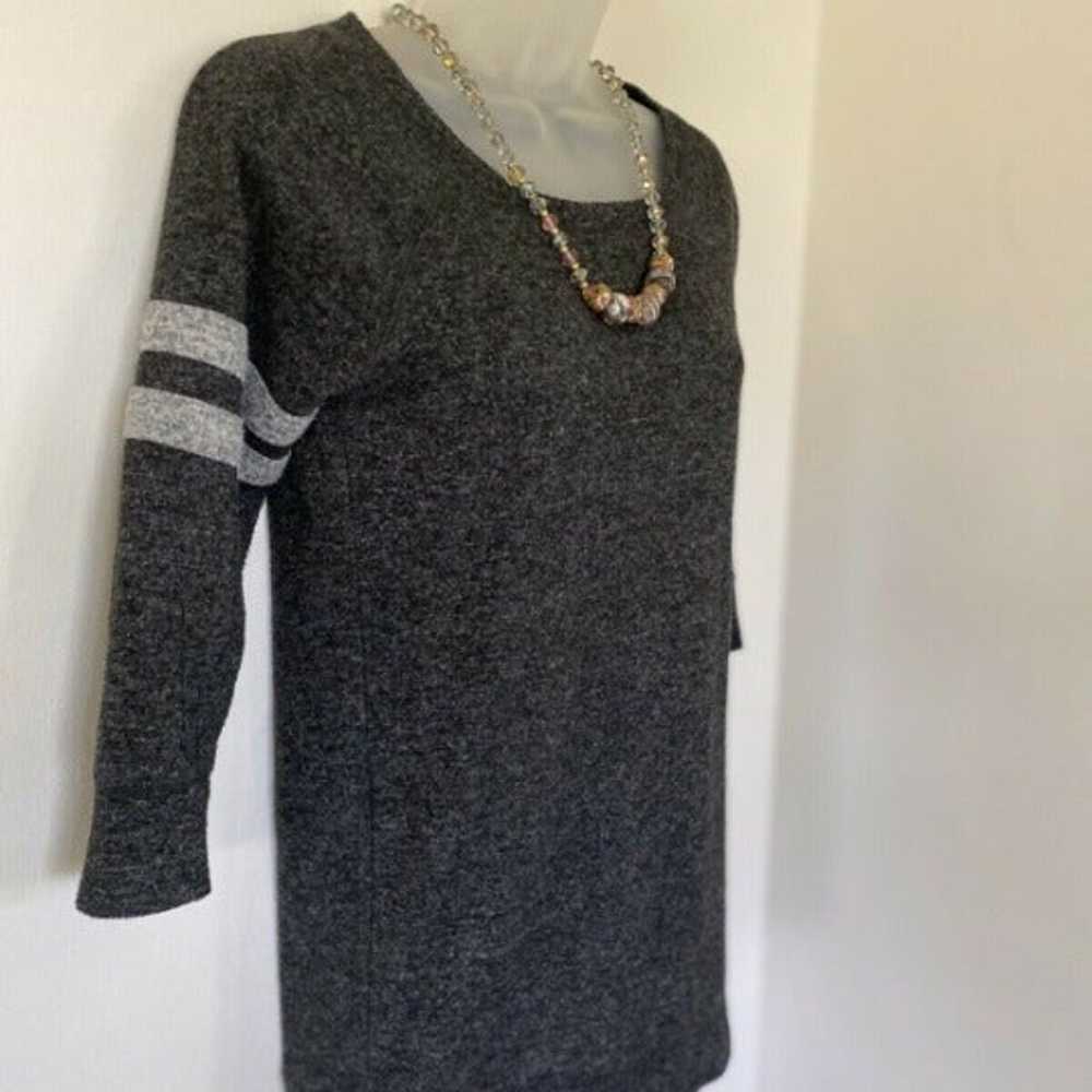 VTG Ladies Sweater Soft Gray Tunic EUC - image 6