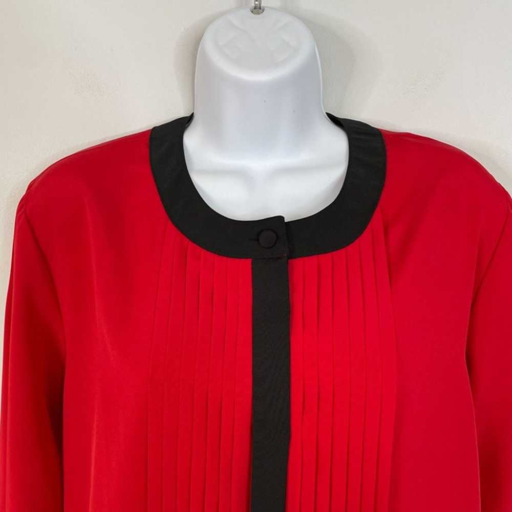 Vintage Yves St. Clair Womens Top Sz 12 L Red Ple… - image 5