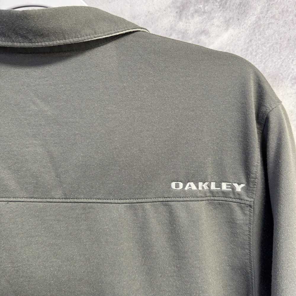 Oakley Oakley Polo Shirt Mens XL Gray Short Sleev… - image 5