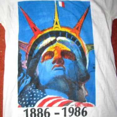 (S) Vintage 1985 STATUE OF LIBERTY 1886-1986 T-Sh… - image 1