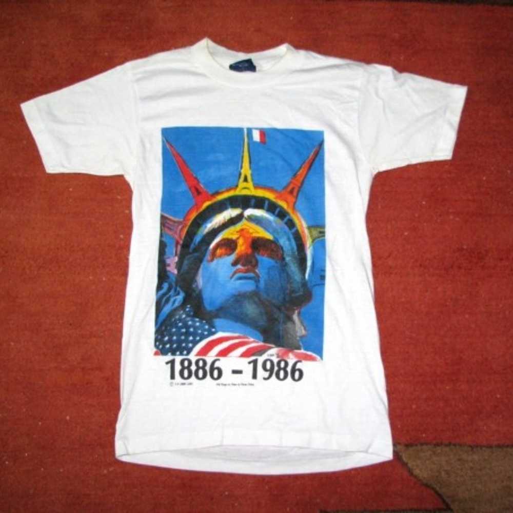 (S) Vintage 1985 STATUE OF LIBERTY 1886-1986 T-Sh… - image 2