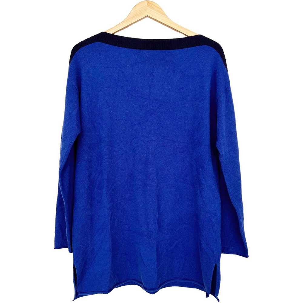 Lord & Taylor Lord & Taylor Blue 100% Cashmere Sw… - image 3