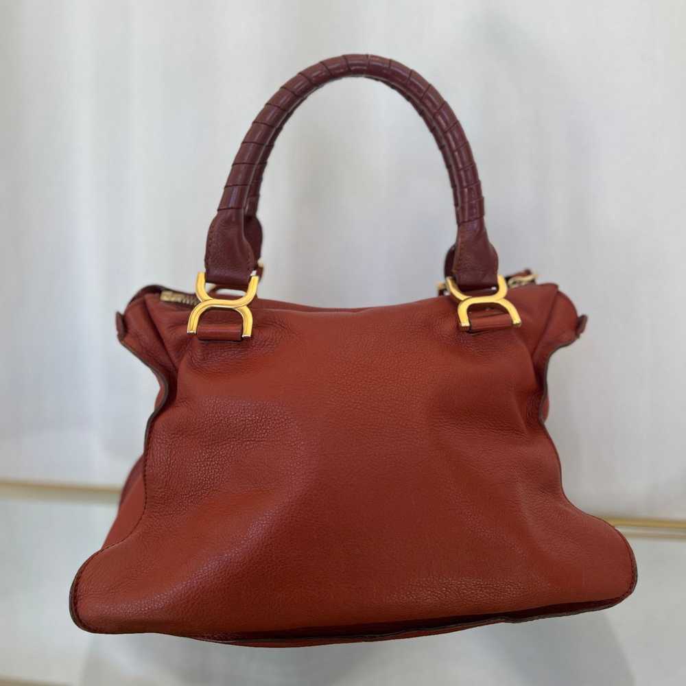 Chloe CHLOE Marcie Medium Terracotta Red Calfskin… - image 2