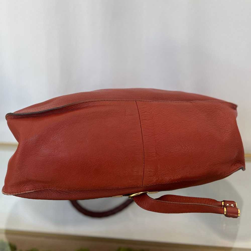 Chloe CHLOE Marcie Medium Terracotta Red Calfskin… - image 3