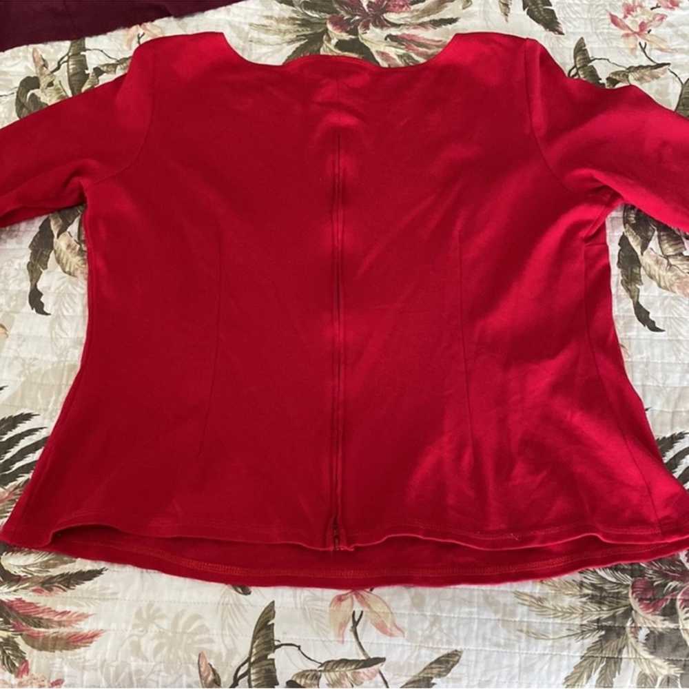 Pinup couture red Sabrina top shirt - image 9