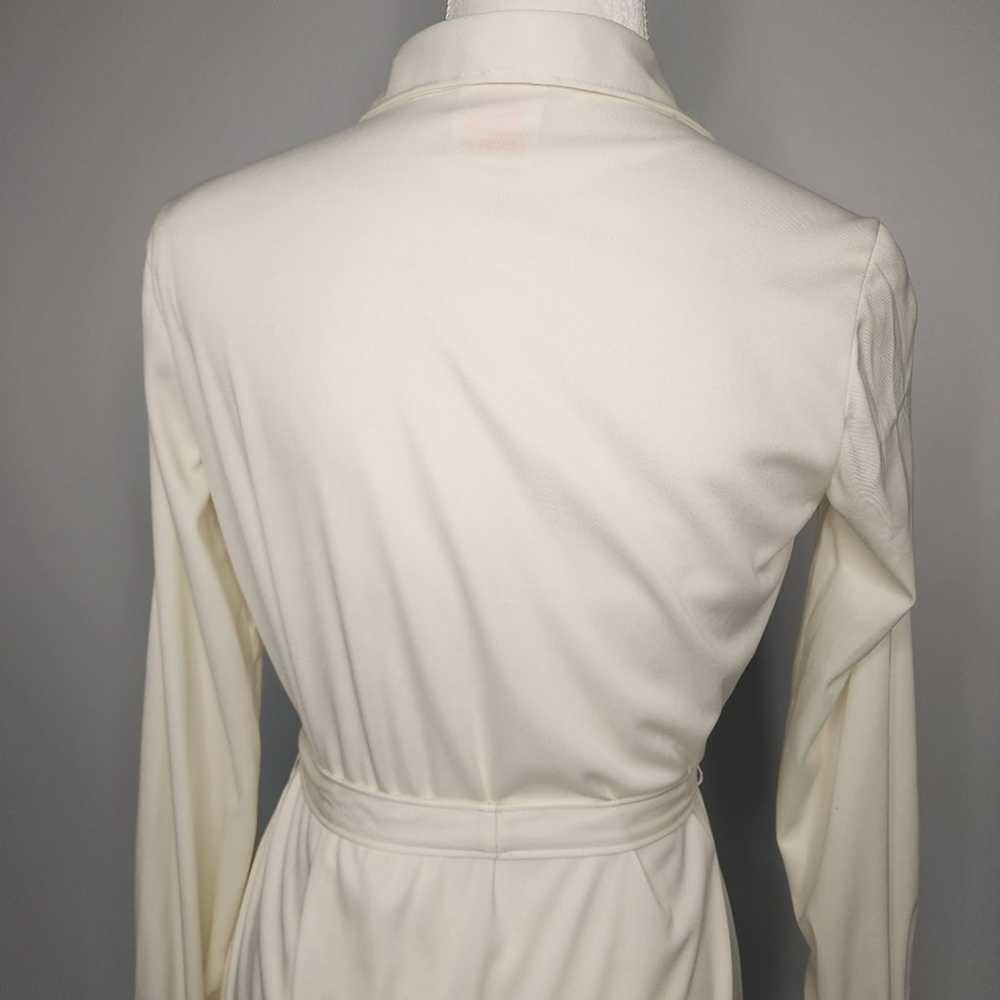 Vintage Off White Belted Blouse  Women's Small Me… - image 4