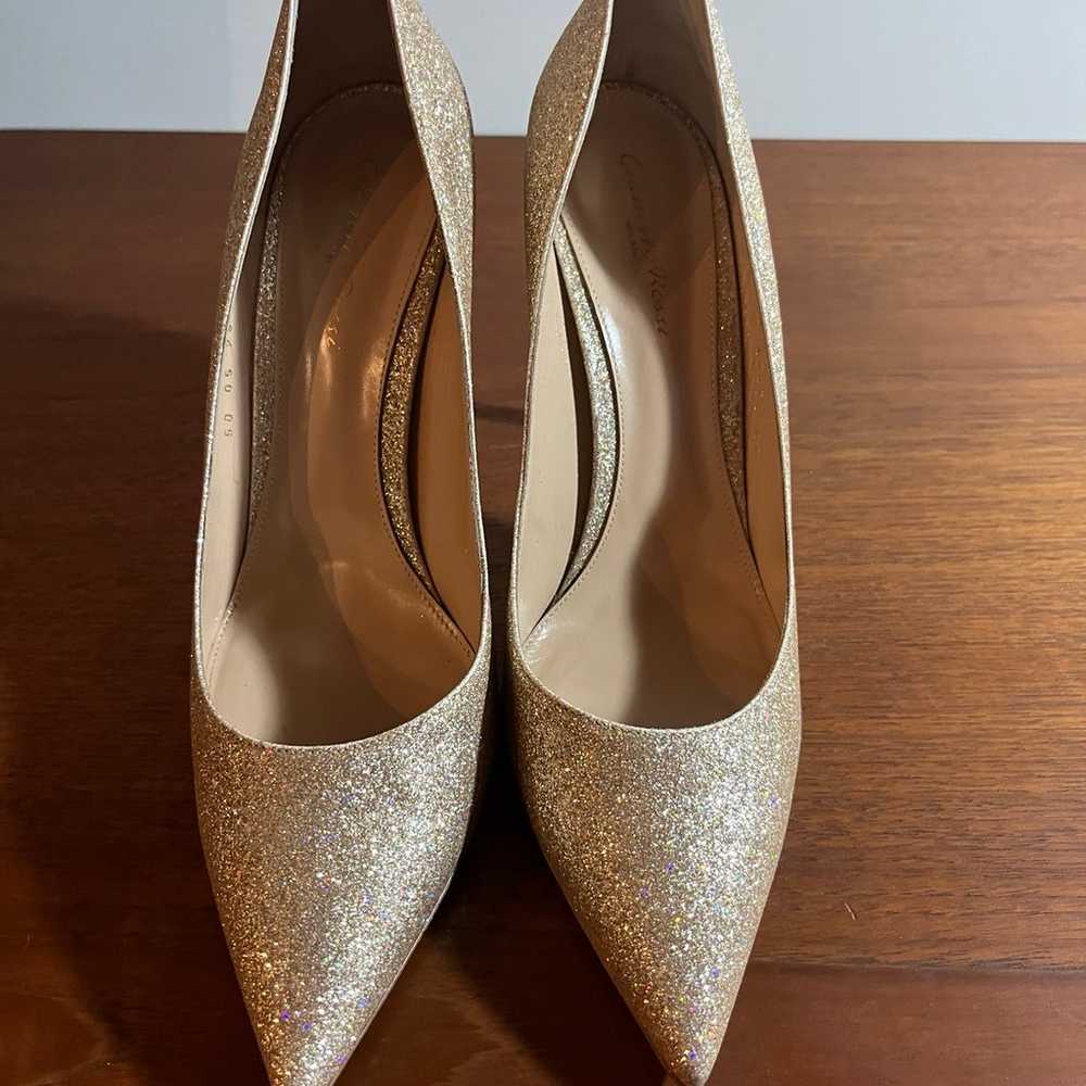 Gianvito Rossi Gold Sparkle Heels - size 42 - image 4