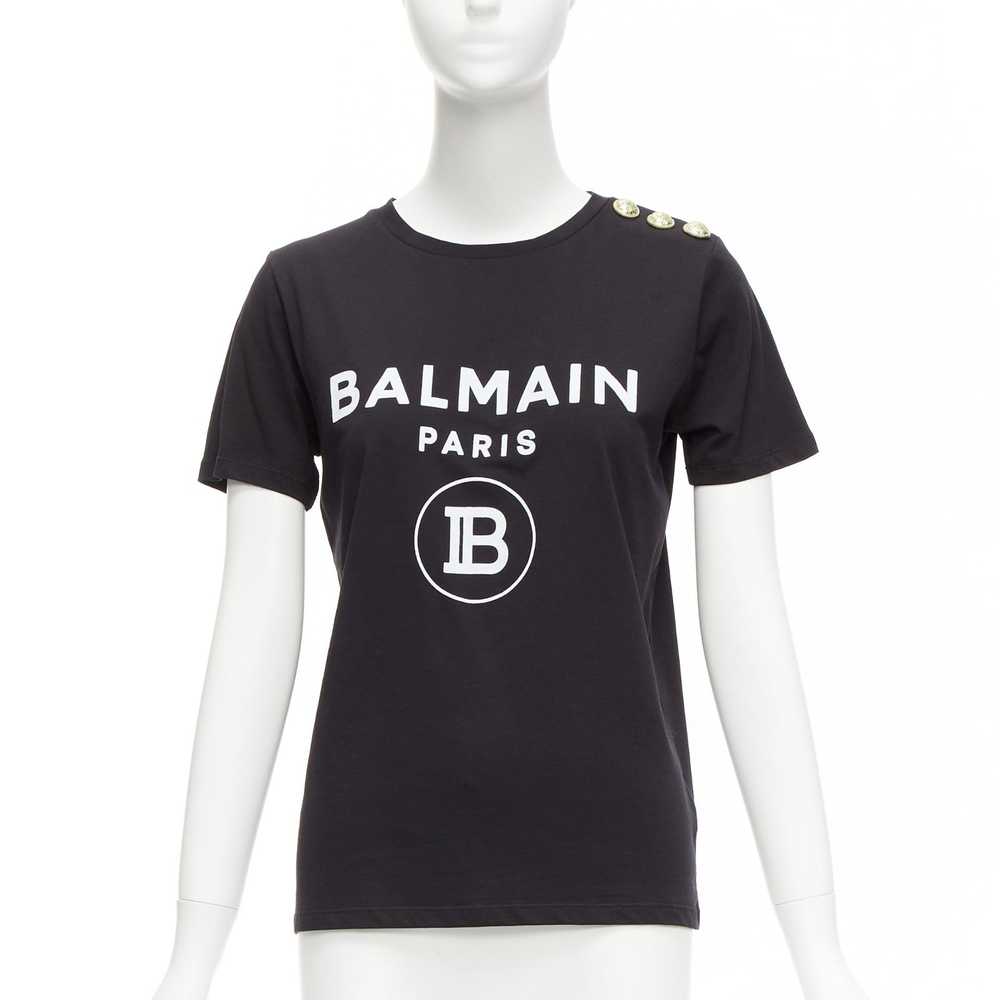 Balmain BALMAIN black white B logo gold military … - image 1