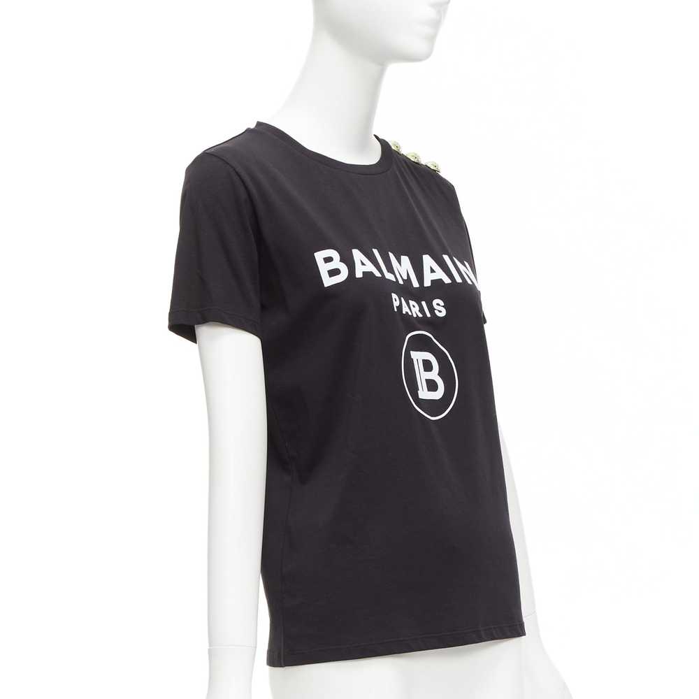 Balmain BALMAIN black white B logo gold military … - image 3