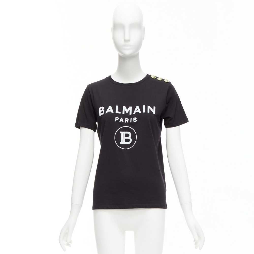 Balmain BALMAIN black white B logo gold military … - image 9