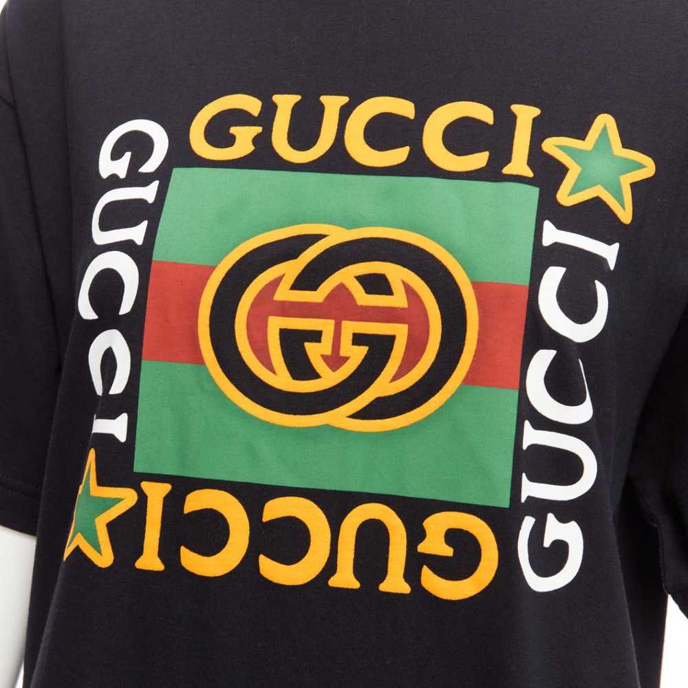 Gucci GUCCI black Vintage GG box logo cotton long… - image 2