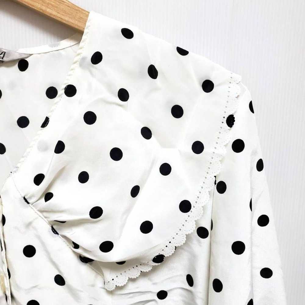 Showa retro antique blouse♥️ Lovely polka dot des… - image 5