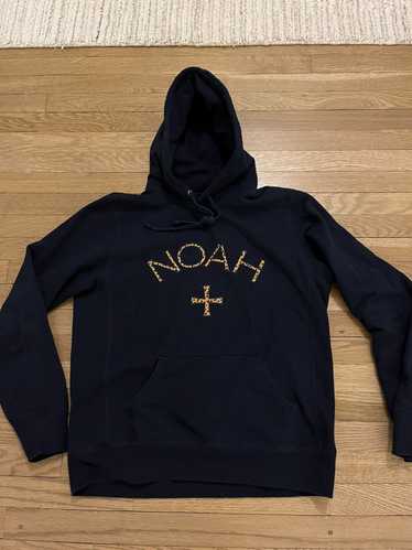 Noah Noah Cheetah Core Logo Hoodie Navy SS18/FW20