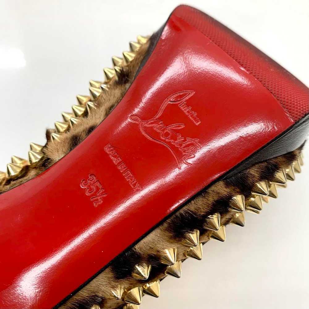 Christian Louboutin Spike Harako Leopard Open Toe… - image 8