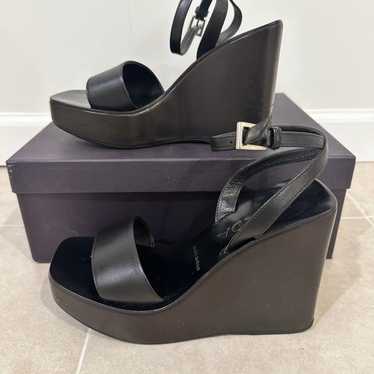 Prada platform wedge sandals