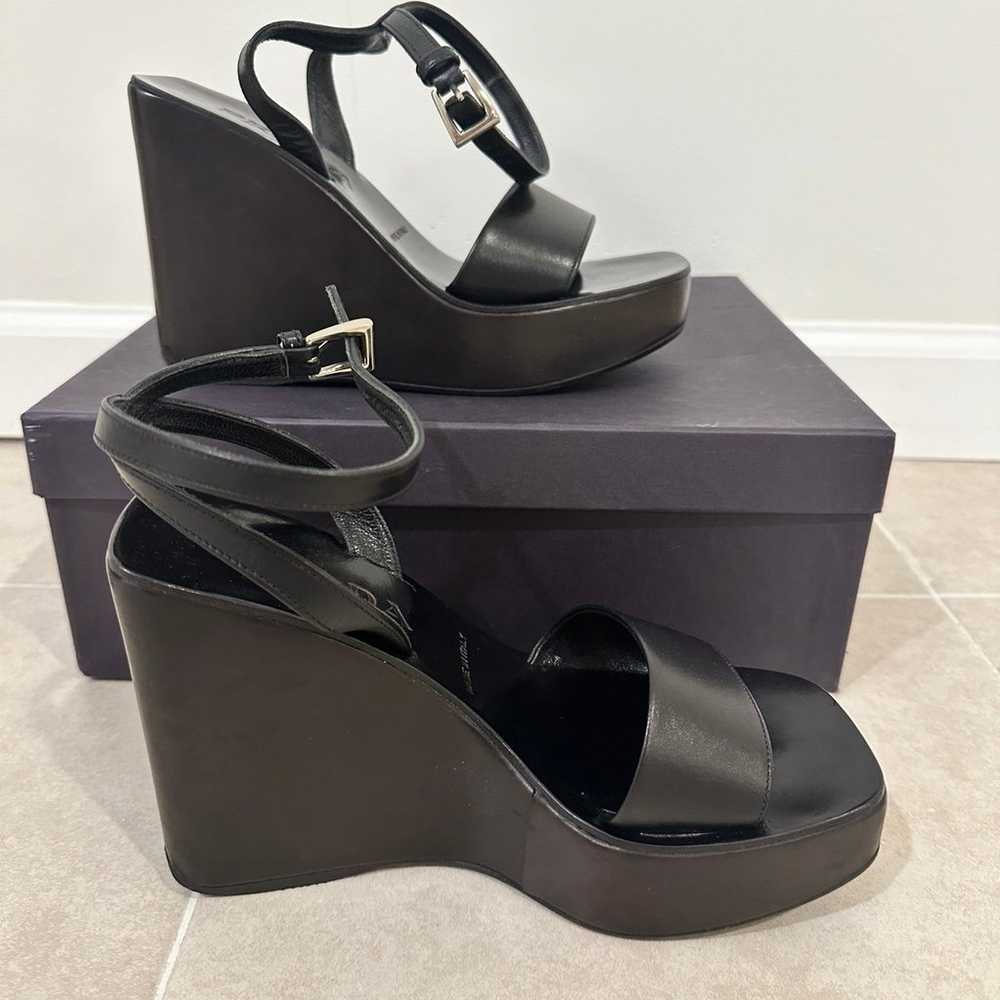 Prada platform wedge sandals - image 2