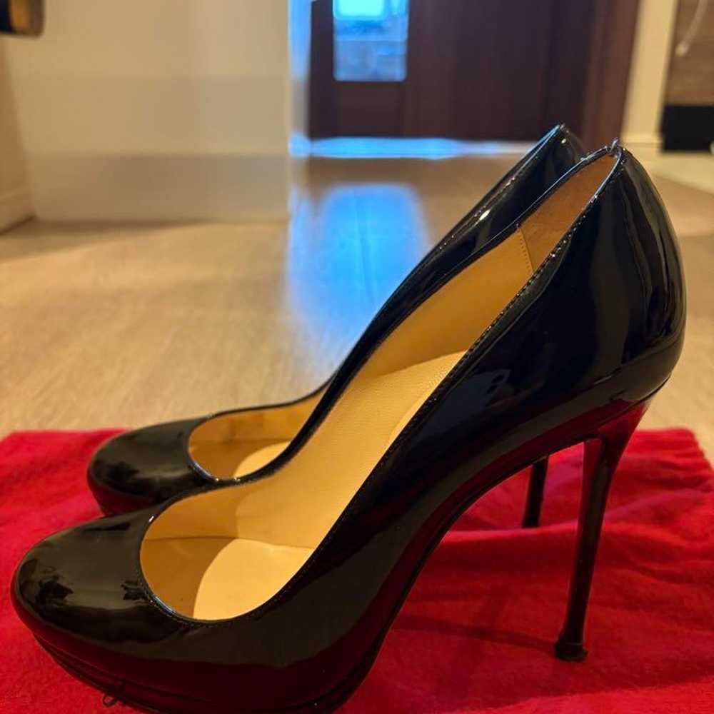 Christian Louboutin black pumps 12cm size 37.5. - image 3