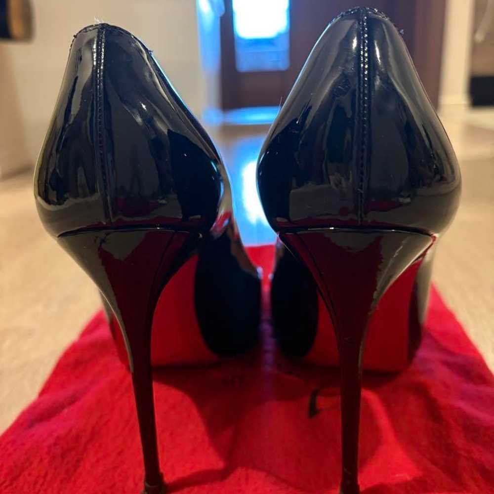 Christian Louboutin black pumps 12cm size 37.5. - image 4