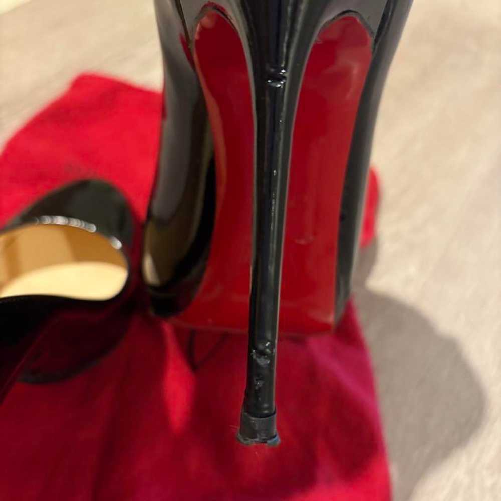 Christian Louboutin black pumps 12cm size 37.5. - image 6