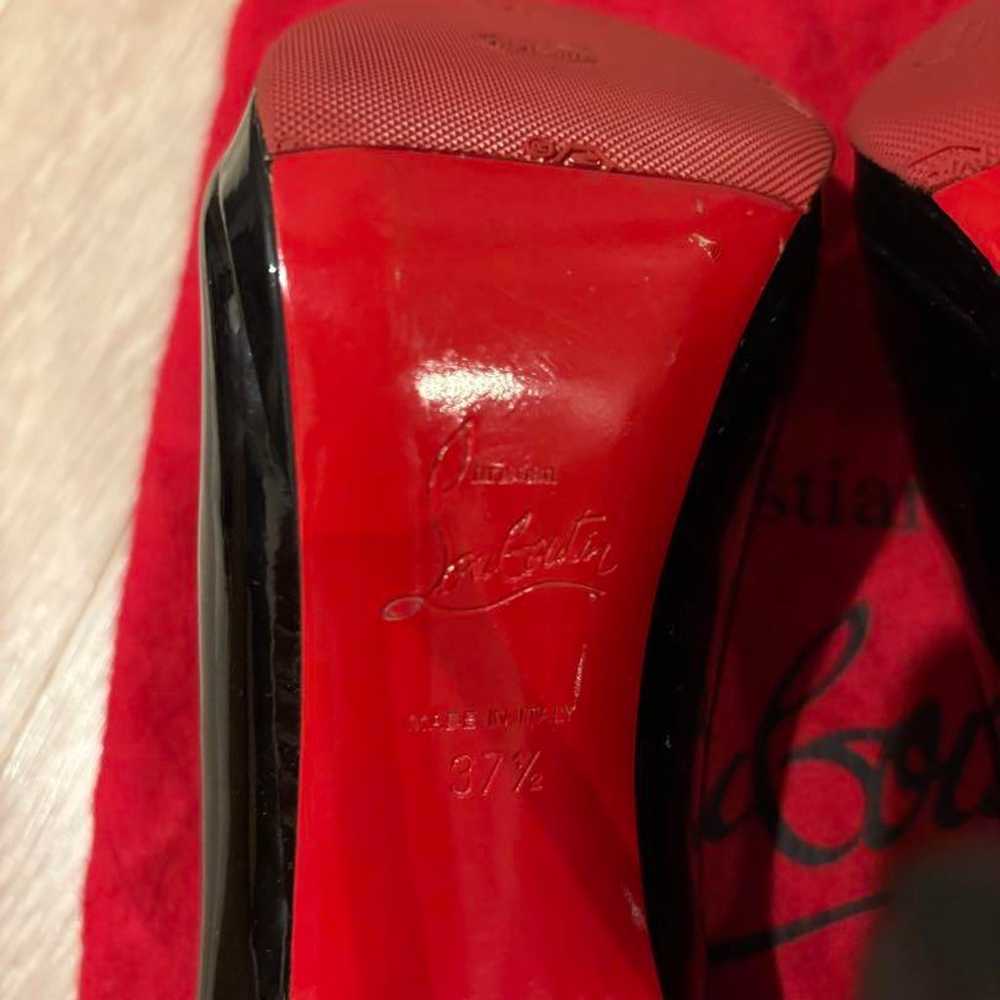 Christian Louboutin black pumps 12cm size 37.5. - image 8